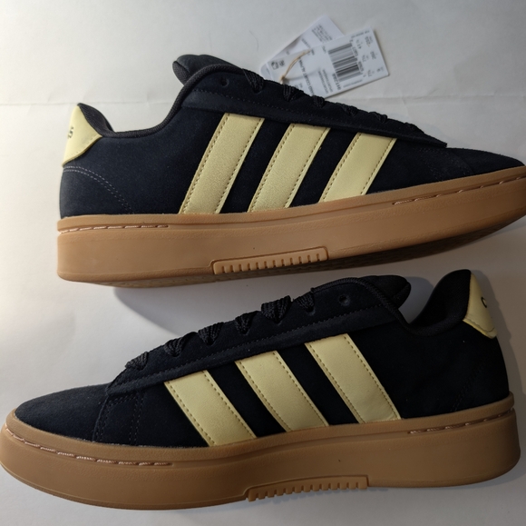 Adidas Grand Court Alpha 00s Sneakers Black And Yellow Women's 9 - Picture 3 of 7